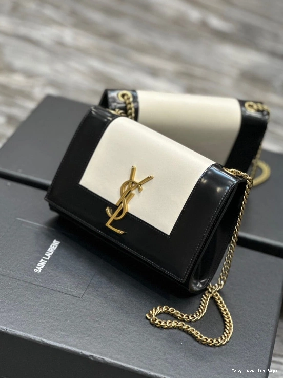 Tony Luxuries leather shoulder small Kate bag two-tone YSL 0803